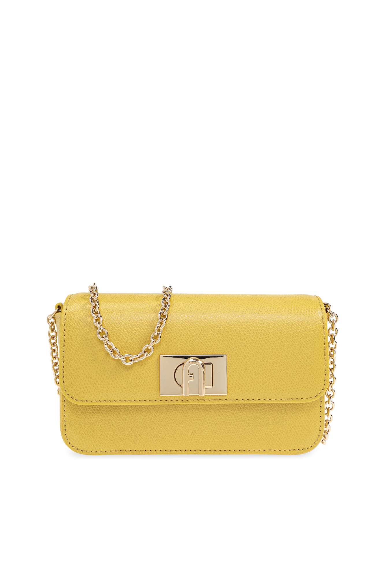 FURLA✨ Spy Bag Mini Backpacゴールドチェーン　レザー Yellow Shoulder bag `1927 Mini` Furla - Vitkac AS